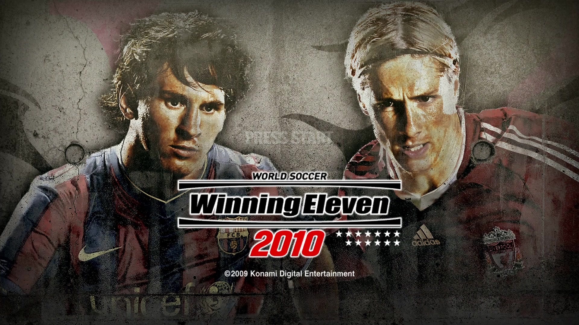 World Soccer Winning Eleven 2012 title screen for Xbox 360